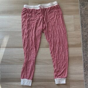 Stars Above Red and White Striped Pajama Pants